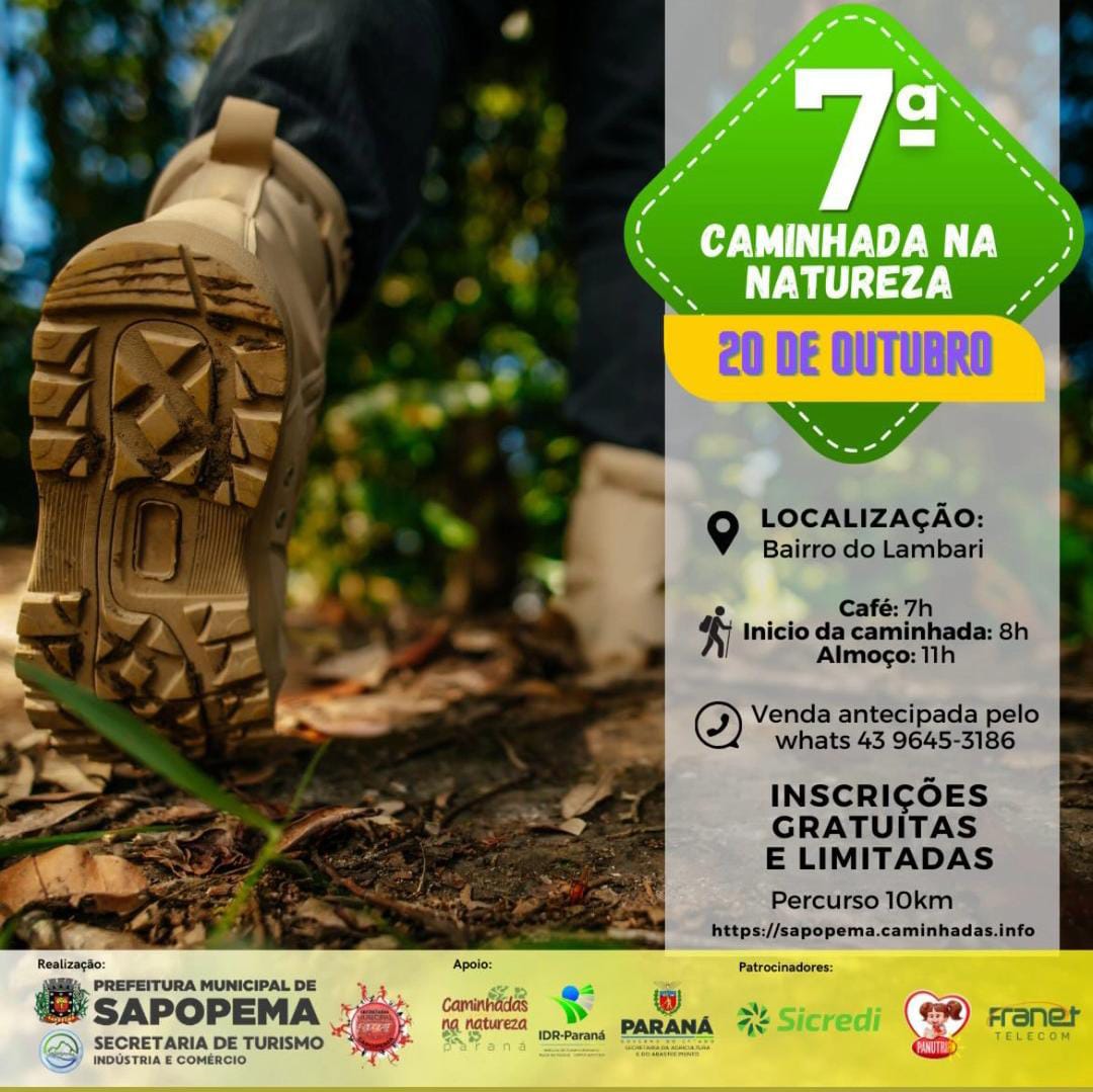 7° Caminhada na Natureza 