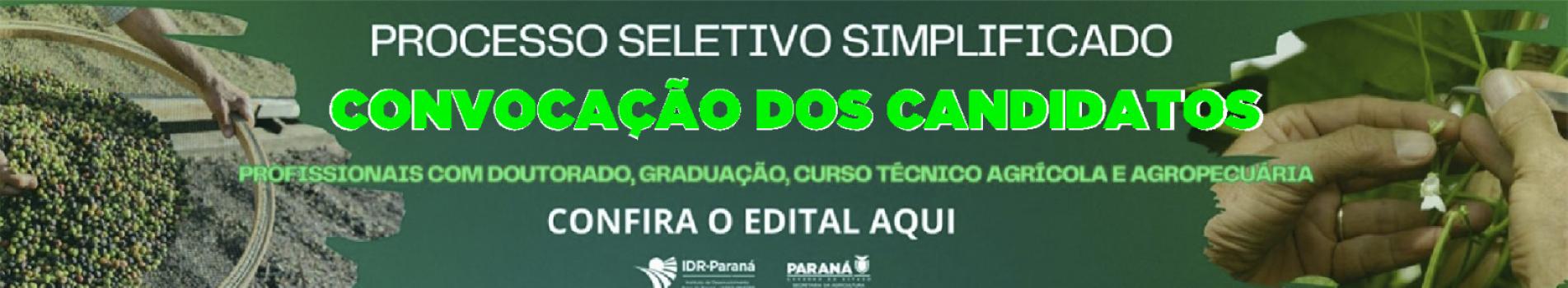 Banner Convocação dos Selecionados