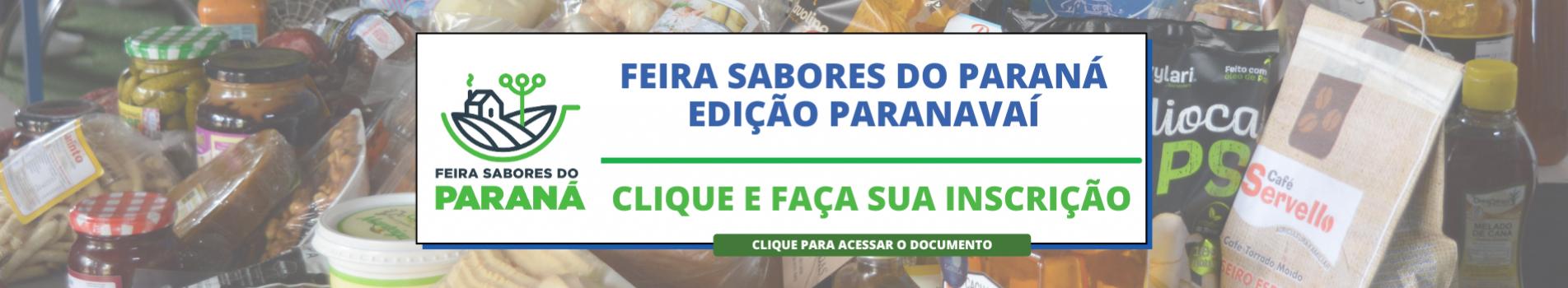 Feira Sabores do Paraná - Edição Paranavaí